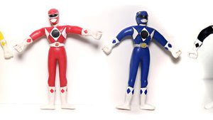 4 Bonecos Power Rangers Ranger Bendables Originais 1994