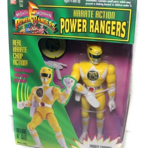 Boneco Power Rangers Ranger Amarela Grande Karate 1994 20cm