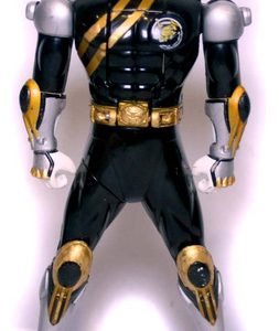 Boneco Power Rangers Vira Cabeça Força Animal Preto Bandai