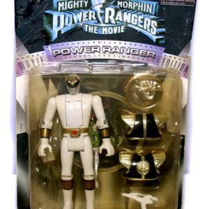 Boneco Power Rangers Branco Vira Cabeça Bandai Anos 90