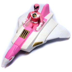 Boneco Power Rangers Rosa Com Veículo 1995 Mcdonald's