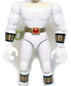 Boneco Power Rangers Branco 20cm Bandai 90's Frete R$15 Leia