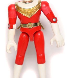 Boneco Power Rangers Ranger Vermelho Zeo Ban Dai 1996 12cm
