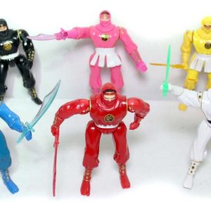6 Bonecos Power Rangers Ninjetti Bandai Coleção 1995 Movie
