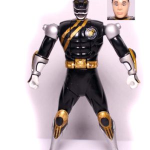Boneco Power Rangers Vira Cabeça Força Animal Danny Preto
