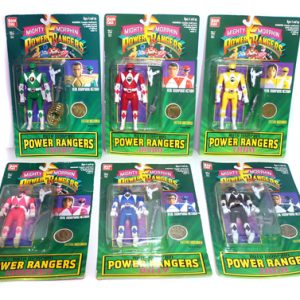 6 Bonecos Power Rangers Vira Cabeça Lacrados Bandai 1994 #1