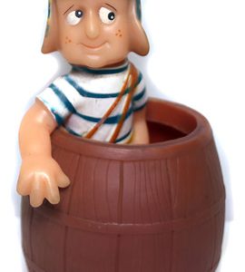 Boneco Chaves Abekas Vinil Com Barril Anos 90 Completo
