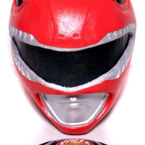 Capacete Power Rangers Vermelho Grande + Morfador Decoração