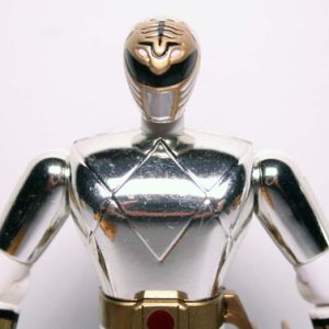Power Rangers Branco Metálico The Movie 1995 Boneco Tommy