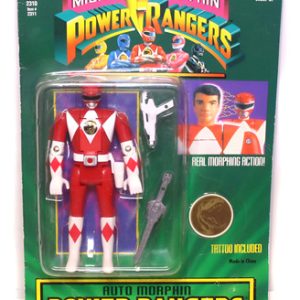 Boneco Vermelho Power Rangers Vira Cabeça Lacrado Bandai 94