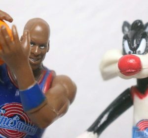 Michael Jordan Azul E Frajola Space Jam Anos 90
