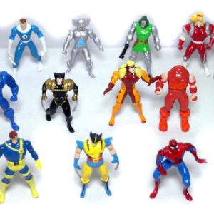 Lote 14 Mini Bonecos Marvel X-men Homem Aranha De Ferro 90's