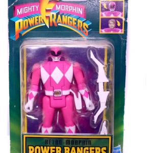 Power Rangers Retro Vira Cabeça Rosa Hasbro Boneco Lacrado