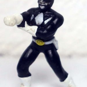 Zack Boneco Power Rangers Preto Tombola Anos 90 Miniatura