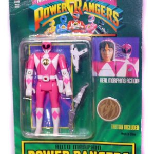 Power Rangers Rosa Vira Cabeça Bandai 1994 Lacrada Boneco