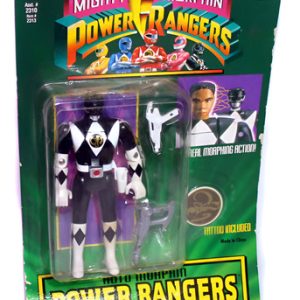 Power Rangers Preto Vira Cabeça Boneco Bandai 1994 Lacrado