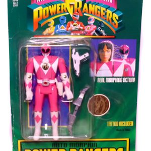 Power Rangers Rosa Vira Cabeça Lacrada Bandai 1994 Boneco
