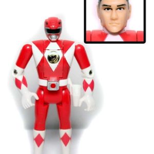 Power Rangers Vermelho Rocky Boneco Vira Cabeça 90s Bandai