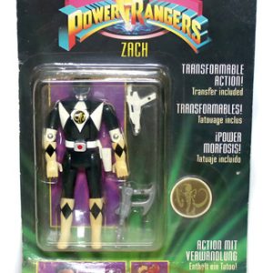 Power Rangers Preto Vira Cabeça Boneco Bandai 1994 Zack